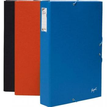 Grafoplas Grafoplás Caja de Proyectos Ecológica con Gomas y Solapas Lomo de 9cm Negro