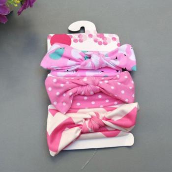 3Pcs Cotton Headband Set for Babies