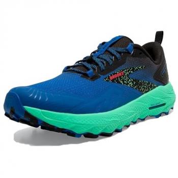 Brooks Cascadia 17 Herren Trailrunning Schuhe Blau Grün Größe 47,5