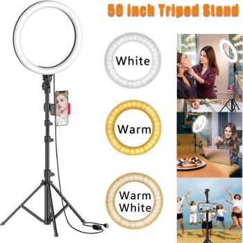 10 inch LED Ringlicht met Statief en Telefoonhouder voor Vloggers