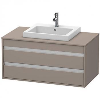 Vasque encastrée 2 tiroirs Ketho Duravit – Matériau basalte – Dimensions 100 x55 cm – Modèle KT675504343