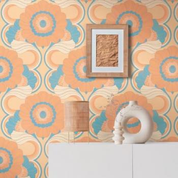Bricoflor Retro Chic Papier Peint Noir 53 cm