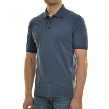 RAGMAN Kurzarm Poloshirt Herren blau XL