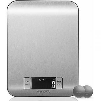 Balance électronique 8 kg avec fonction Tare et arrêt automatique, avec écran LCD et deux piles lithium incluses