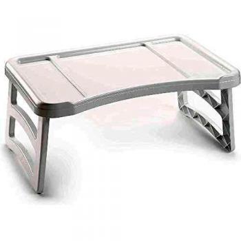 Mesa para Cama, Mesa Plegable, Mesa Auxiliar Cama de Plástico, Bandeja de Cama de Tamaño 51 x 33 x 23,5 cm