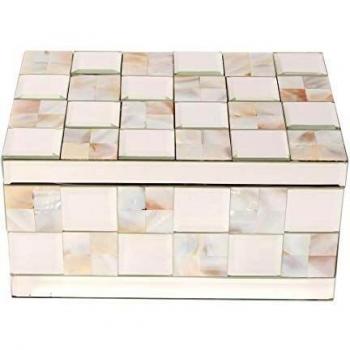 Mother‑of‑Pearl Reflective Hestia Jewelry Box