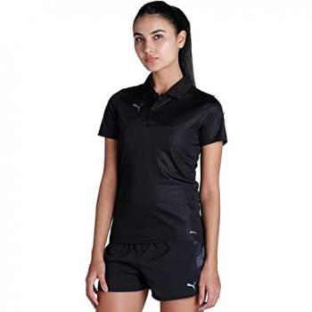 Polo Nero Sportiva Donna Puma