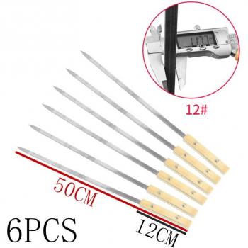 Grandes brochettes de barbecue en acier inoxydable 59CM 49CM 39CM
