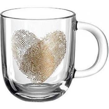 LEONARDO HOME Tasse 400 ml mit goldenem Herz