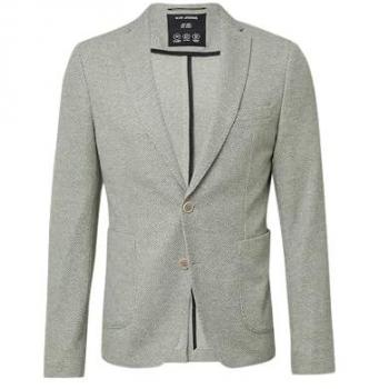S.Oliver Slim Fit Anzugsakko mit melierter Struktur, hellgrün