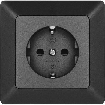 Emos Protect‑Schuko – Presa Singola con Messa a Terra Laterale, 250 V/16 A