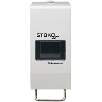 Vario Seifenspender von Stoko – mattschlicht, weiß, Volumen 1 l oder 2 l