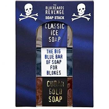 Bluebeard’s Revenge Men's Soap Bundle – Big Blue Cuban Gold Bars for Hands and Body