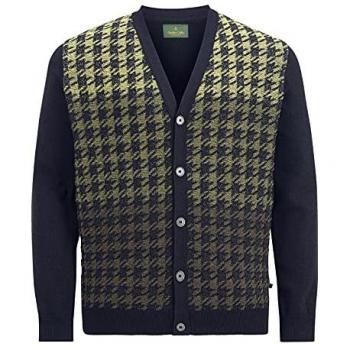 Herren Strickjacke Duke Sioros grün 4XL