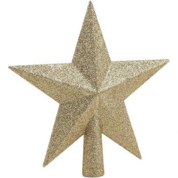 3D Gold Star Christmas Tree Accent
