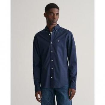 GANT 100 % Baumwolle Popeline Langarm – XL/XXL