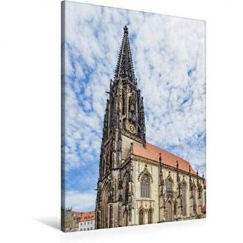 Premium Leinwanddruck: St. Lamberti Kirche 60 × 90 cm – Keilrahmen