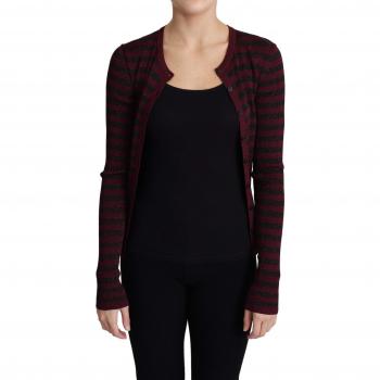 Dolce & Gabbana Black Red Striped Cardigan