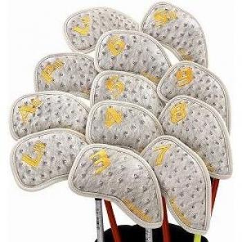 Champkey 12pcs Golf Club Iron Covers with Breath Holes