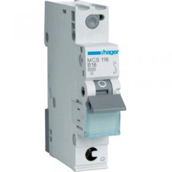 Hager Mcs116 Interruttore automatico 16 A 1 modulo