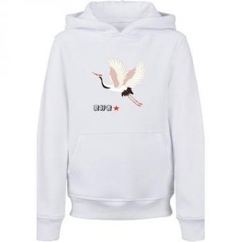 F4NT4STIC Mädchen Hoodie Kranich Japan Weiß Gr. 122/128