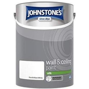 Johnstone's Walls and Ceilings Silk Paint Pure Brilliant White Pure Brilliant White / 60m2