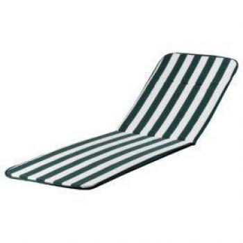 Cuscino per lettino da giardino Action bianco/verde 185x55x2.5cm