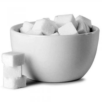 Genware Elegant White Sugar Bowl, 8.8 oz./25 cL