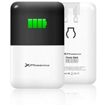 Phoenix Technologies Power Bank 3000 batería externa Blanco Polímero de Litio 3000 mAh