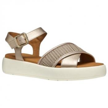 Geox Camalei F Sandalia Mujer en Color Champán