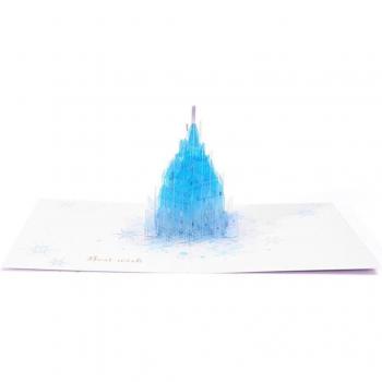 3D Crystal Castle Holiday Card