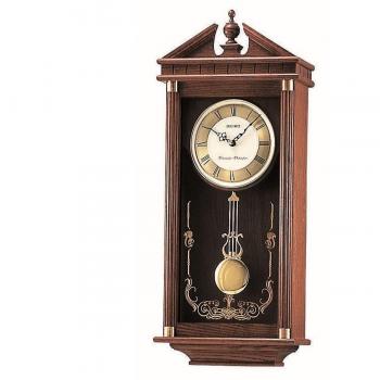 Seiko QXH107B Westminster/Whittington Brown Pendelwanduhr mit Doppelsignal