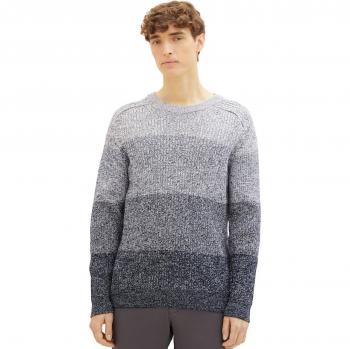 Tom Tailor Denim Rundhalspullover, blau