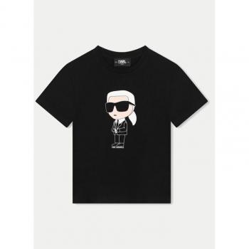 T-shirt Noir Karl Lagerfeld Kids 8A Garçon