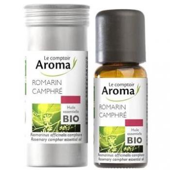Huile aromatique bio : romarin + camphre 10 ml