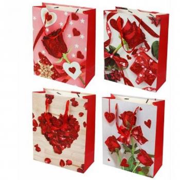Bolsas de Regalo 18x23x10 cm – Traesio, 6 unidades, San Valentín