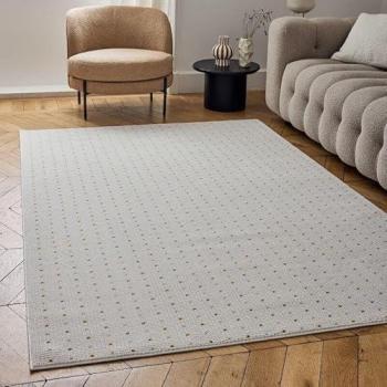 Soft Gold Dots Floor Mat – 4' x 5'