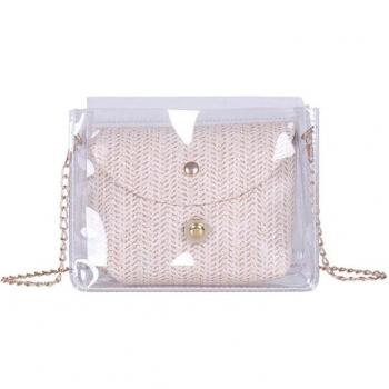 Set de 2 bolsos transparentes de playa