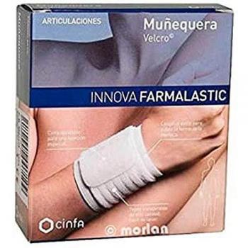 Farmalastic Innova Muñequera Velcro Blanca Talla P/M
