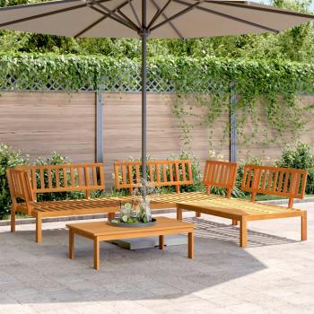Jardim Palete VidaXL 4 Móveis Acácia Durável