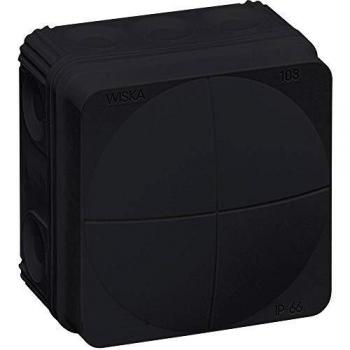 Wiska Boîte de connexion 76 mm noire IP66