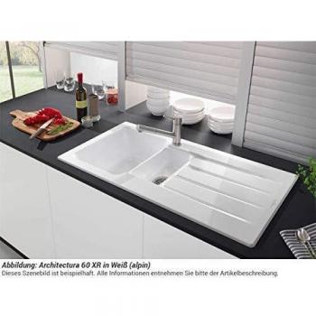 Villeroy & Boch Évier encastré MetalRim 336501R1 – Blanc, jeu de déchets inclus