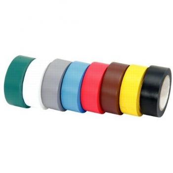 PVC Multicolored Insulation Tape Bundle – 8 Rolls (19 mm × 10 m) KS Tools 141.6010