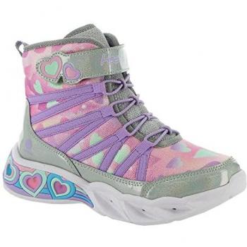 Stivali Skechers Sweetheart Lights Silver Dreamy Love EU 33