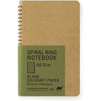 Kraftig A6 Resebok Spiralring Slim Reseklassiker