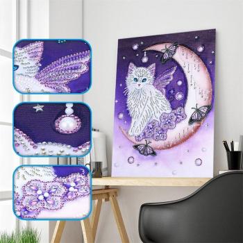 Patrón Luna Diamante Decorativo