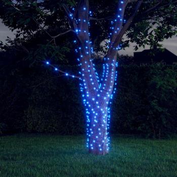 Lampes solaires 5 pcs 200 LED bleu pour intérieur et extérieur (VidaXL)