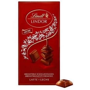 Chocolate Lindor con leche, presentación de 100 g