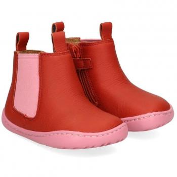 Camper K900348-002 Peu Cami FW Botas de niños rojas en piel