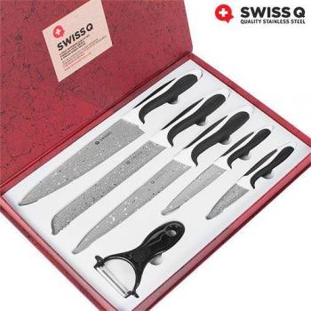 Swiss Q Stone Coated Kitchen Knife Set (6 Pieces)